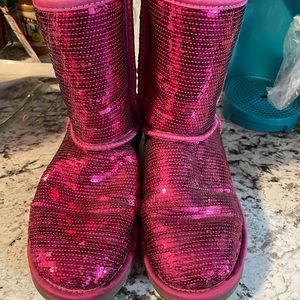 Pink Sequin Uggs